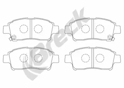 Комплект тормозных колодок, дисковый тормоз BRECK купить